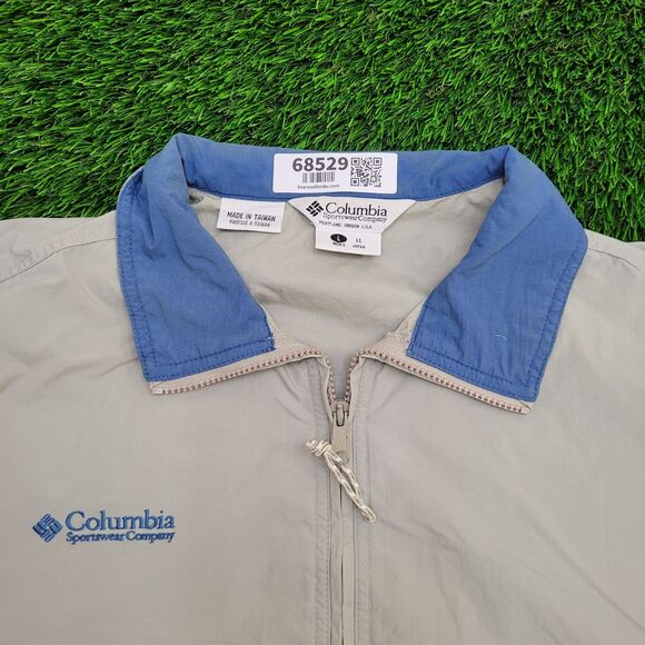Vintage Colombia Windbreaker Jacket Large 26x27 Oversized - Picture 9 of 16